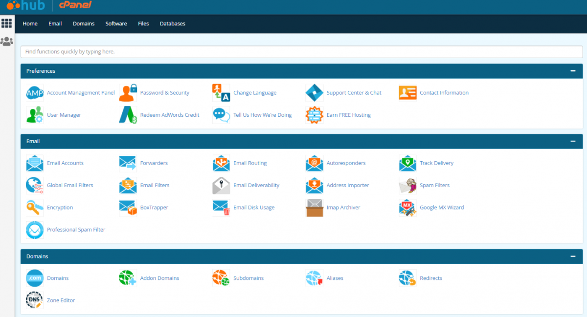 CPANEL – Cloudy DATA Blog